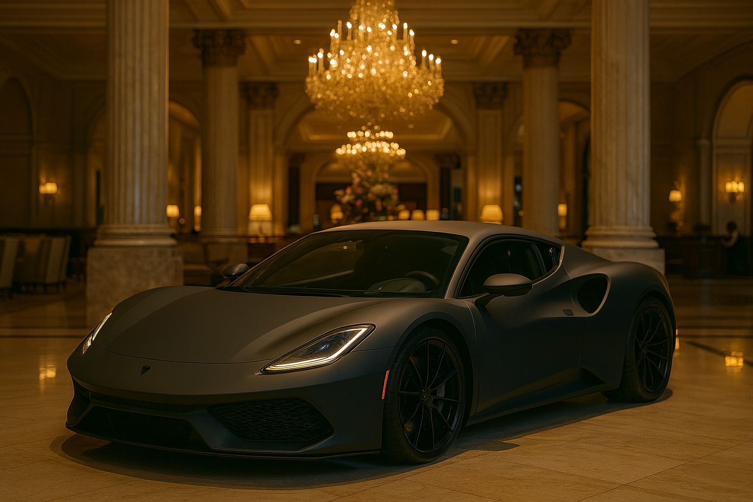 rear view of super car